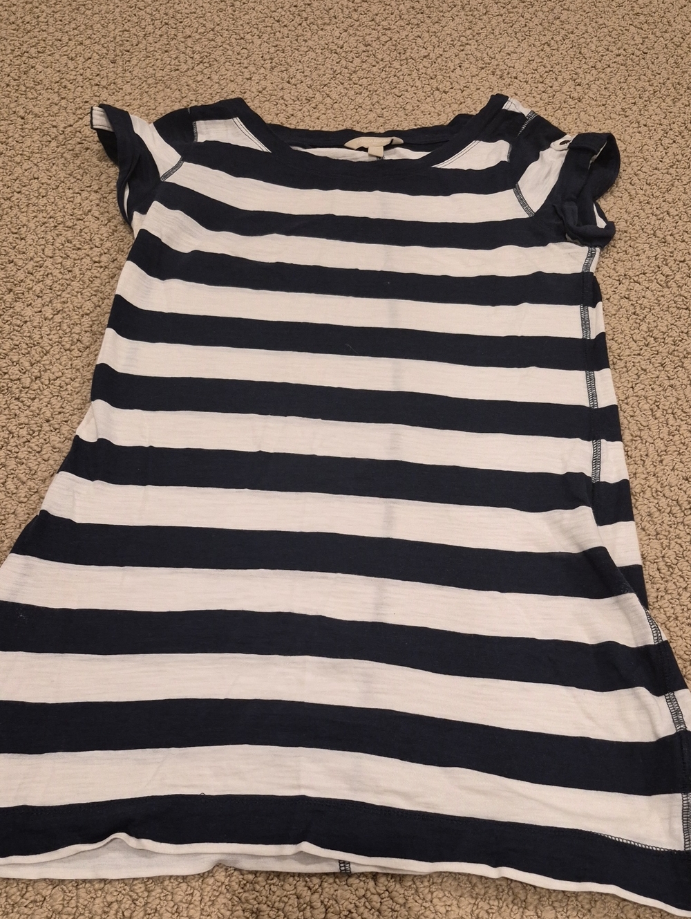 Banana Republic Navy and White Striped Casual Dress for Kids